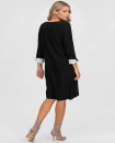 Made in Italy CORSO VERCELLI Black Maternity Dress with Contrasting Cuffs